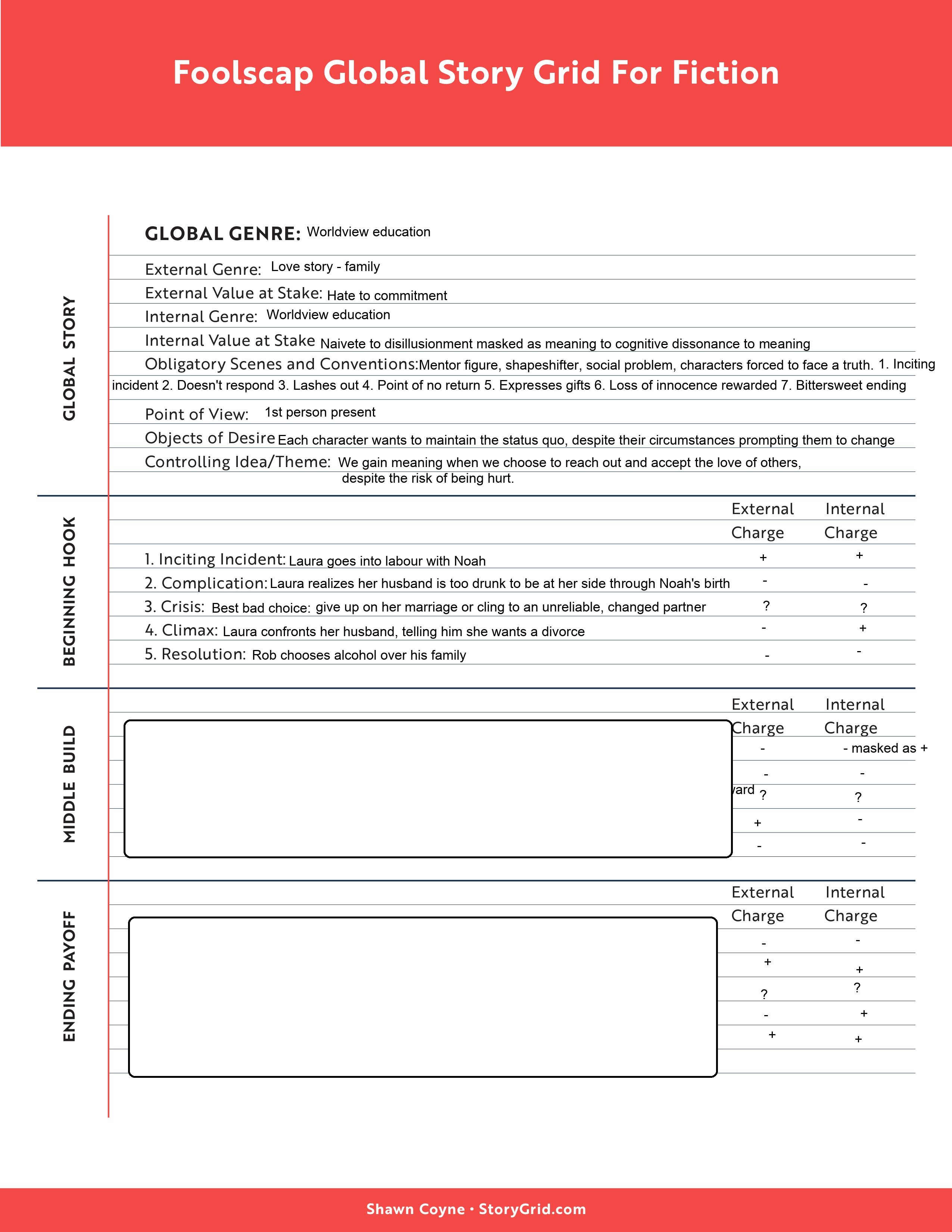 Foolscap Story Grid